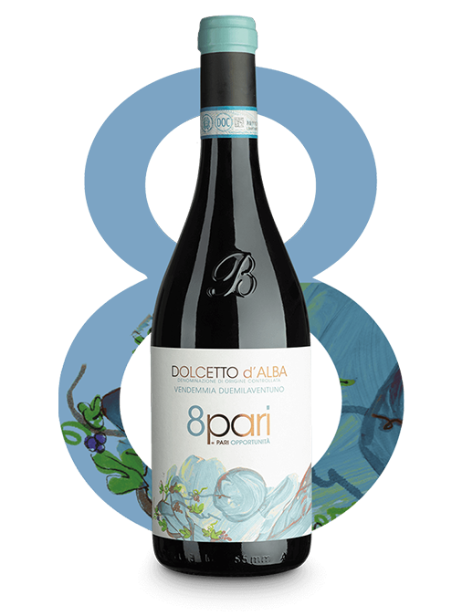 Dolcetto d'Alba DOC  - 8pari | distribuito da Tutto il Resto Vini